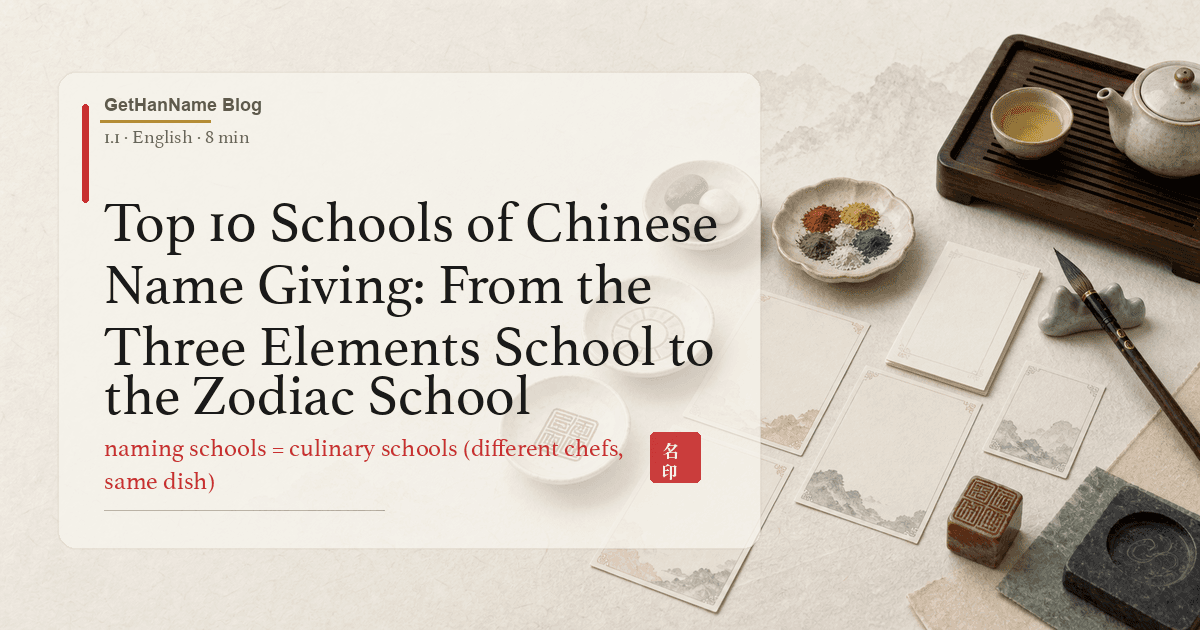 Top 10 Schools of Chinese Name Giving: From the Three Elements School to the Zodiac School