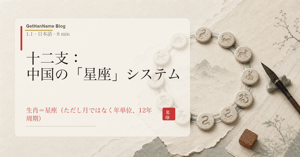 十二支:中国の「星座」システム