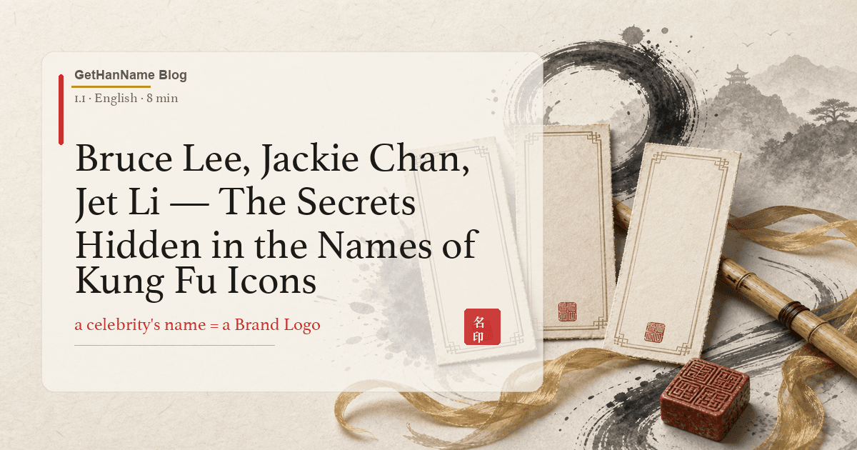 Bruce Lee, Jackie Chan, Jet Li — The Secrets Hidden in the Names of Kung Fu Icons