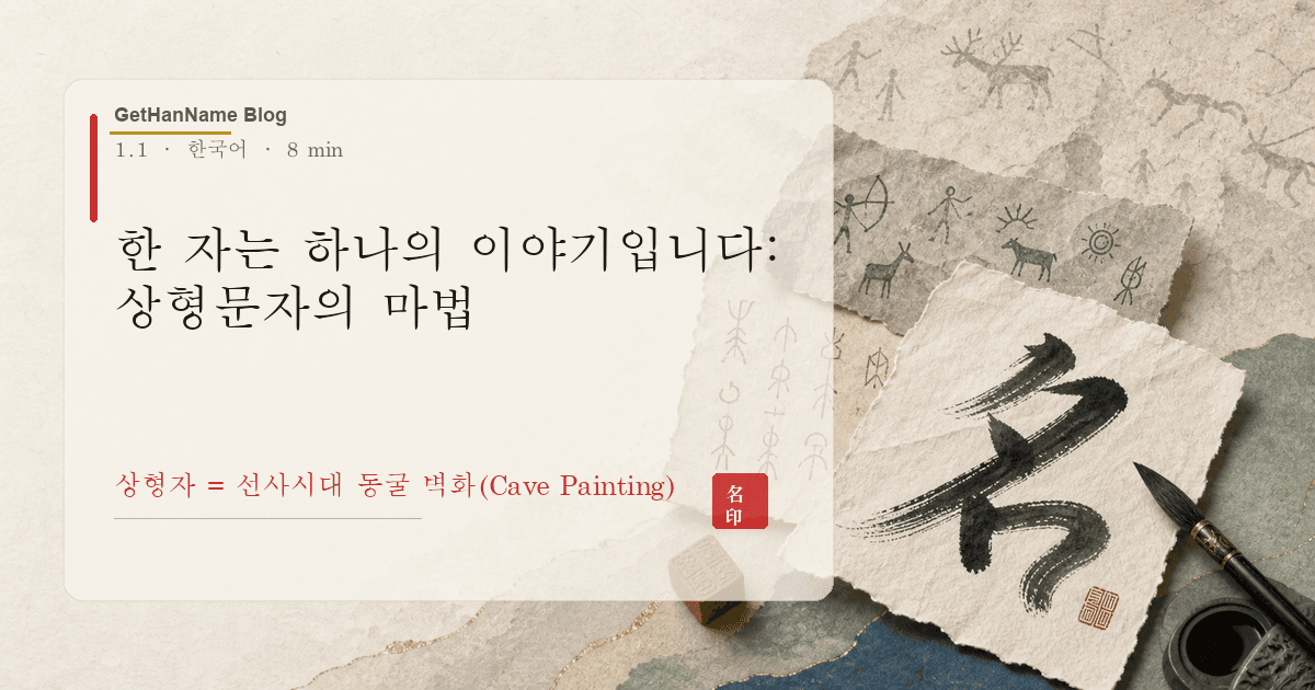 한 자는 하나의 이야기입니다: 상형문자의 마법