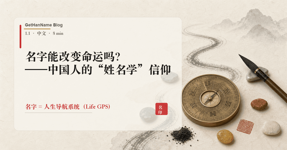 名字能改变命运吗?——中国人的"姓名学"信仰