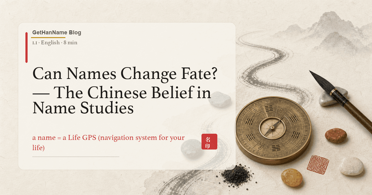 Can Names Change Fate? — The Chinese Belief in Name Studies