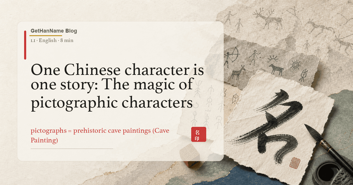 One Chinese character is one story: The magic of pictographic characters
