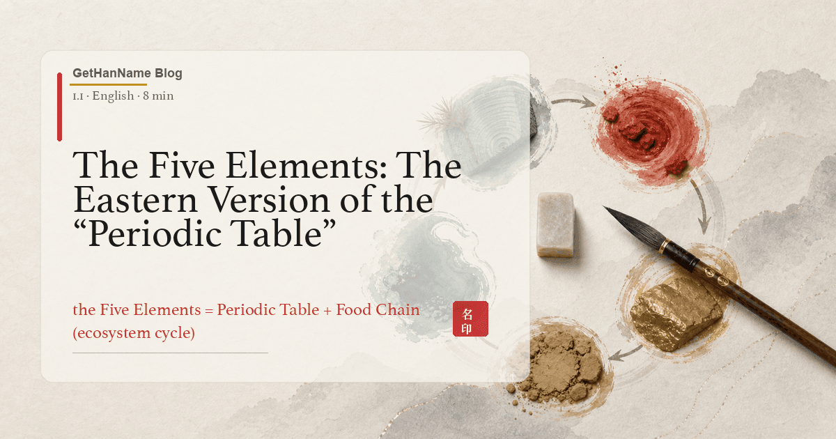 The Five Elements: The Eastern Version of the “Periodic Table”